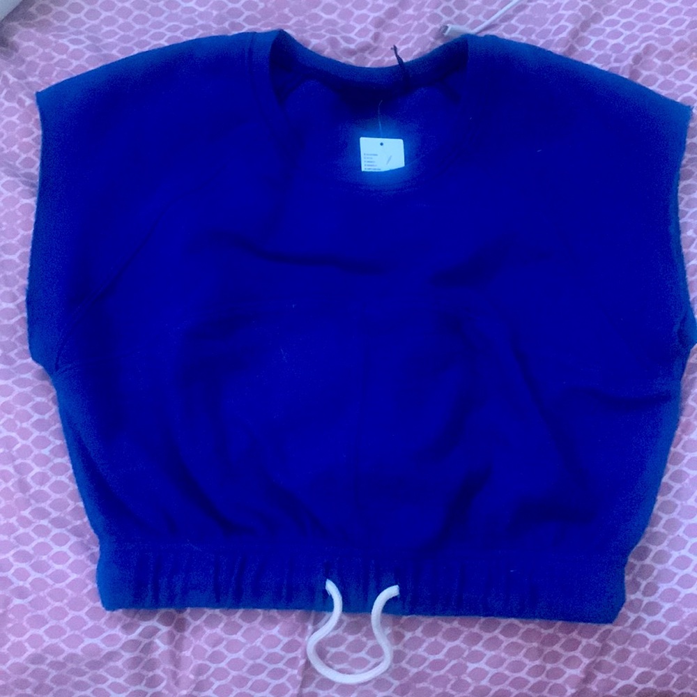 Blue Crop top